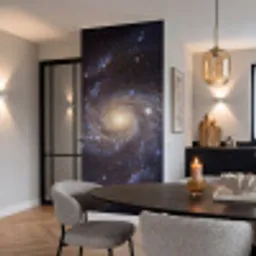 Kosmos - Sterrenstelsel - Donker Behang Vinyl klein -sfeer3