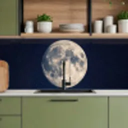 Ruimte - Maan - Kosmos keuken achterwand 2 middel -sfeer3