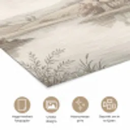 Terras - Water - Natuur - Landschap poster papier klein -closeup_NL