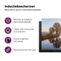 Bomen - Reflectie - Water - Zonsopgang - Serene Inductie beschermer vinyl 3mm middel -zzzzzzz-cc-usp