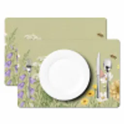 Botanisch - Bloemen - Kleurrijk Placemat vinyl groot -zzsfeer2_Kitchenyeah-website