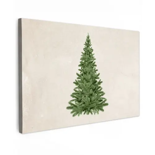Kerstboom - Groen - Kerstmis - Feestdagen canvas 2cm klein -z3d