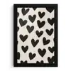 Hartjes - Zwart - Beige fotolijst zwart zonder passe partout klein -3d