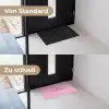 Toedeloe - Roze - Minimalistisch Deurmat klein -voor-na_DE