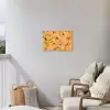 Bloemen - Geschilderd - Geel Tuinposter op houten frame 2 cm dik klein -sfeer1