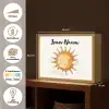 Zon - Wolken - Pastel kleuren Light Box met batterij (Wandlamp kind) middel -USP_websiteoverzichtNL