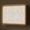 Bloemenprint - Grijs - Crème Light Box met batterij (Wandlamp) middel 907 -z3d_website