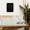 Mokkapot - Zwart - Wit - Lijntekening tuinposter los doek klein -sfeer7