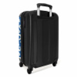 Dierenprints - Panterprint koffer in blauw en wit NBS - Handbagage koffer - Unisex middel -achterkant