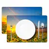 Bloemen - Zonnebloem - Zonsondergang - Nacht - Oranje Placemat vinyl groot -zzsfeer2_Kitchenyeah-website