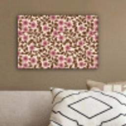 Bloemen - Bladeren - Kleurrijk canvas 2cm klein 34 -sfeer3