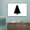 Kerstboom - Zwart - Kerstmis - Feest canvas 2cm klein -sfeer4