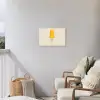 Oranje - Stokje - Waterijsje Tuinposter op houten frame 2 cm dik klein -sfeer1