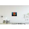 Sierglas - Boom - Rood - Vlakken textielposter latten blank klein -kinderkamer
