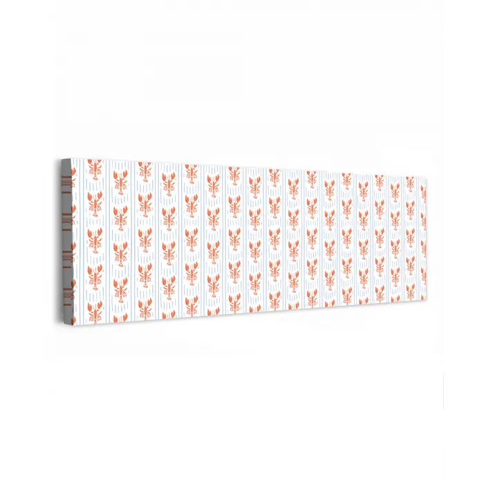 Zee - Kreeft - Oranje - Blauw canvas 2cm klein 828 -z3d