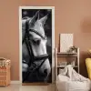 Paard - Schimmel - Portret deurposter klein -sfeer1
