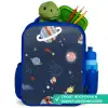 Planeten in de hemel Kinderrugzak - Blauw middel -inhoud_NL
