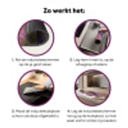 Lavendel - Landschap - Sereen - Paars Inductie beschermer vinyl 3mm klein -zzzzzzz-cc-werking