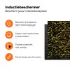 Spat - Waterverf - Geel - Zwart Inductie beschermer vinyl 3mm klein 276 -zzzzzzz-td-ups