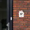 Lichte mozaïek - Traditioneel Naambord Huisje klein -sfeer2