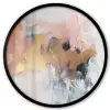 Abstract - Pastel kleuren - Goud - Modern - Aesthetic Fotolijst rond zonder passe partout klein -3d
