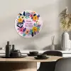 Bloemenkrans - Kleurrijk - Moeder KitchenYeah - Keuken - Wandcirkel Forex klein -sfeer2