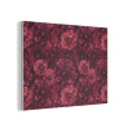 Dahlias - Bloemen - Rood PET vilt klein 837 -3d