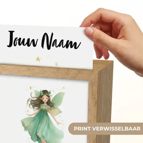 Bosfee - Groen - Sprookje Light Box met kabel (Kinderlampje) klein -USP_websiteprintNL