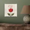 Roos - Rood - Bloem - Valentijn plexiglas 5mm klein -sfeer3