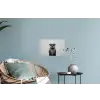 Otter - WC rol - Zwart - Wit Muursticker klein -plant