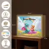 Prinses - Draak - Regenboog Light Box met batterij (Wandlamp kind) middel -USP_websiteoverzichtNL