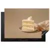 Vanilletaart - Cake - Romig Inductie beschermer vinyl 3mm klein -3d