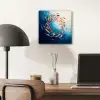 Zee - Vissen - Kleurrijk - Dynamisch aluminium wit klein -sfeer5