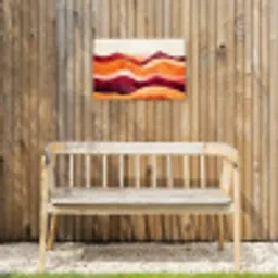 Abstract - Landschap - Golven Tuinposter op houten frame 2 cm dik klein -sfeer4