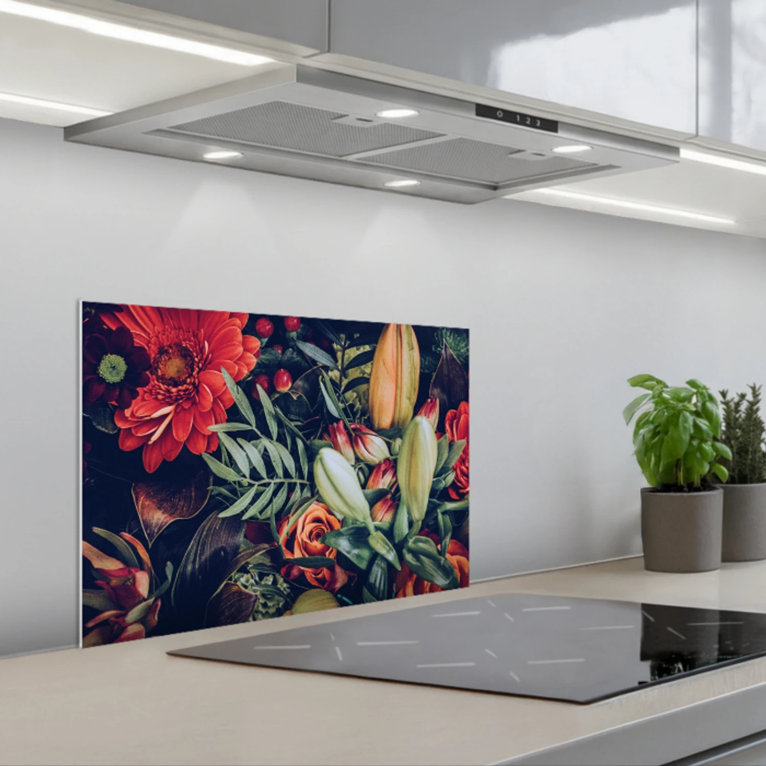 Herfstboeket in Fluweel keuken achterwand spatscherm klein -3d_schuin