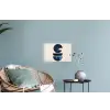 Vormen - Blauw - Abstract Muursticker klein -plant