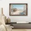 Doorkijk - Helmgras - Duinen - Zee - Landschap canvas 2cm klein -sfeer6