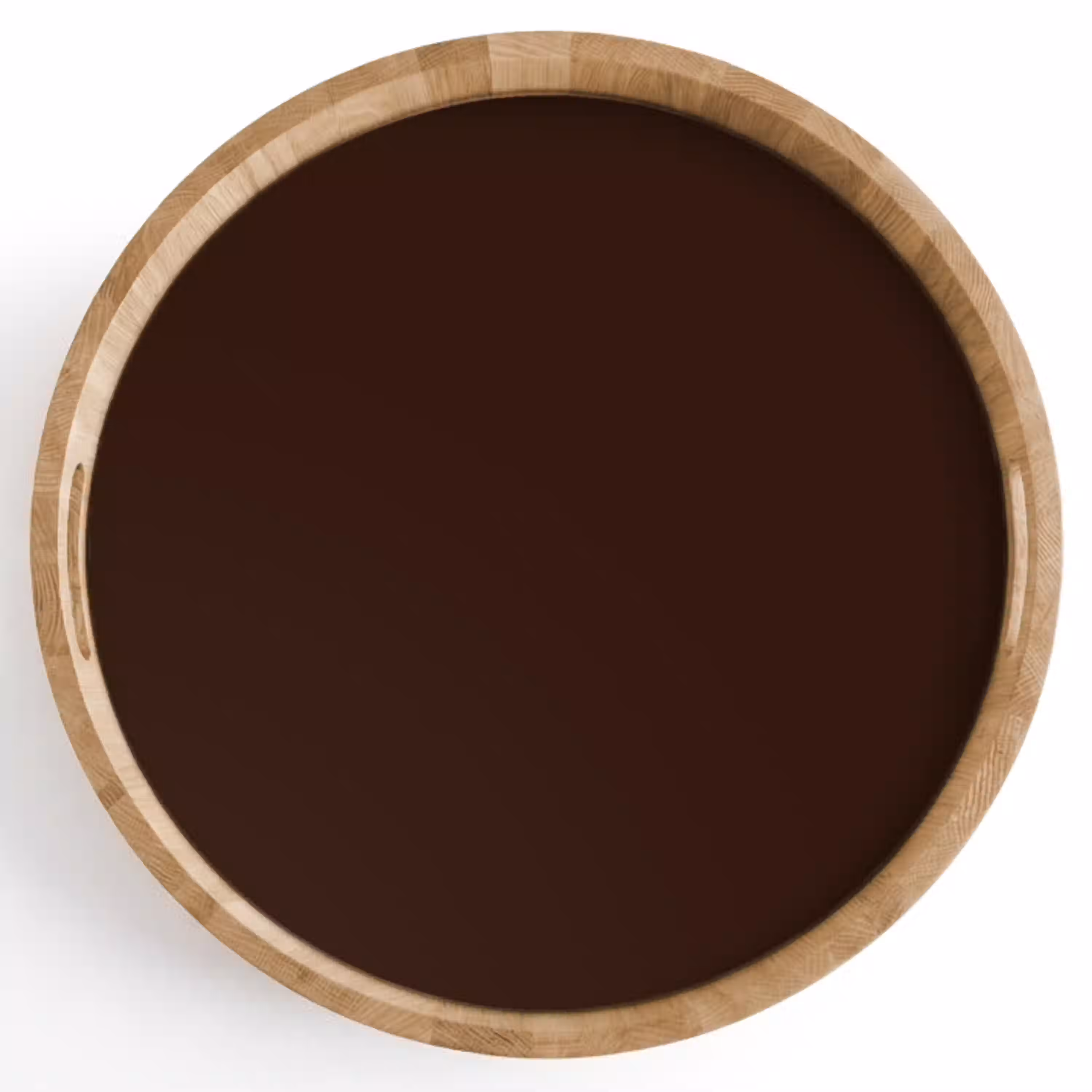 Dark - Chocolate - Bruin Dienblad Rond middel 914 -z3d_shopping