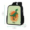 Dino - Natuur - Groen Rugzak - Zwart middel -productfoto_formaten