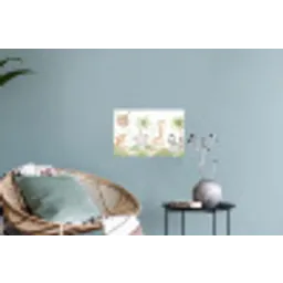Dieren - Jungle - Pastel Muursticker klein -plant