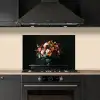 Groot - Bloemen - Vaas - Boeket keuken achterwand spatscherm klein -sfeer1