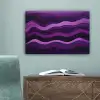 Lijnen - Golven - Paars - Abstract canvas 2cm klein -sfeer4