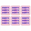 Daddy's - Blauw - Blokletters onderzetter kurk middel -3d