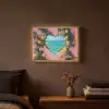 Hart - Zee - Muur Light Box met batterij (Wandlamp) middel -sfeer4