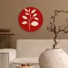 Silhouet - Bladeren - Tak Wandcirkel kunststof plaat 5mm dik klein -sfeer1