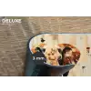 Olifant - Slurf - Mozaïek - Abstract Placemat vinyl groot -closeup