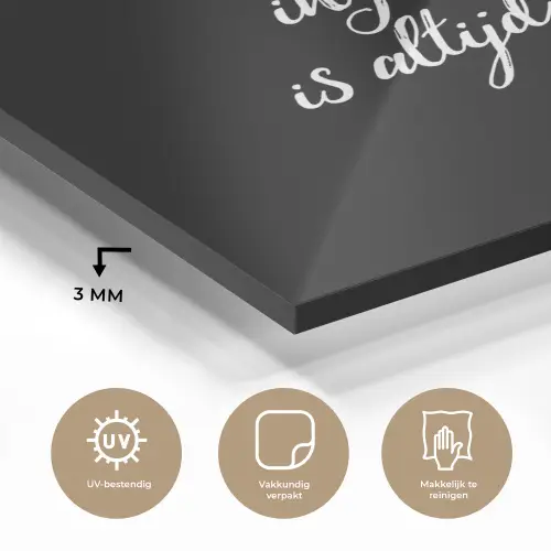 Quotes - Koken - Het geheime ingrediënt is altijd liefde! - Spreuken - Liefde plexiglas 5mm klein -sfeer2