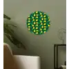 Donkergroen - Ananas - Bladeren Wandcirkel plexiglas klein 852 -sfeer3