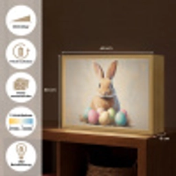 Paashaas - Pastel - Eieren Light Box met batterij (Wandlamp) middel -USP_websiteoverzichtDE