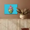 Drakenfruit - Blauw - Levendig PET vilt klein -sfeer4